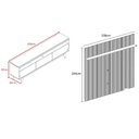 Ver imagem 4 de Composição Luna para Tv de até 75 Polegadas - Cinamomo /off White - Madetec