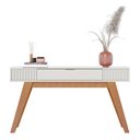 Ver imagem 2 de Sala de Estar com Aparador Rivieira e Mesa de Centro Jeri Off White/Freijó - PR Móveis