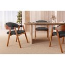 Ver imagem 4 de Kit 2 Cadeiras para Mesa de Jantar Gaia Yescasa Preto