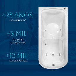 Banheira Retangular Excalibur com Hidro - 5