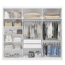 Ver imagem 3 de Guarda Roupa Casal Venice 62580 Branco Brilho - Demóbile
