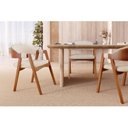Ver imagem 4 de Kit 4 Cadeiras para Mesa de Jantar Gaia Yescasa Bege