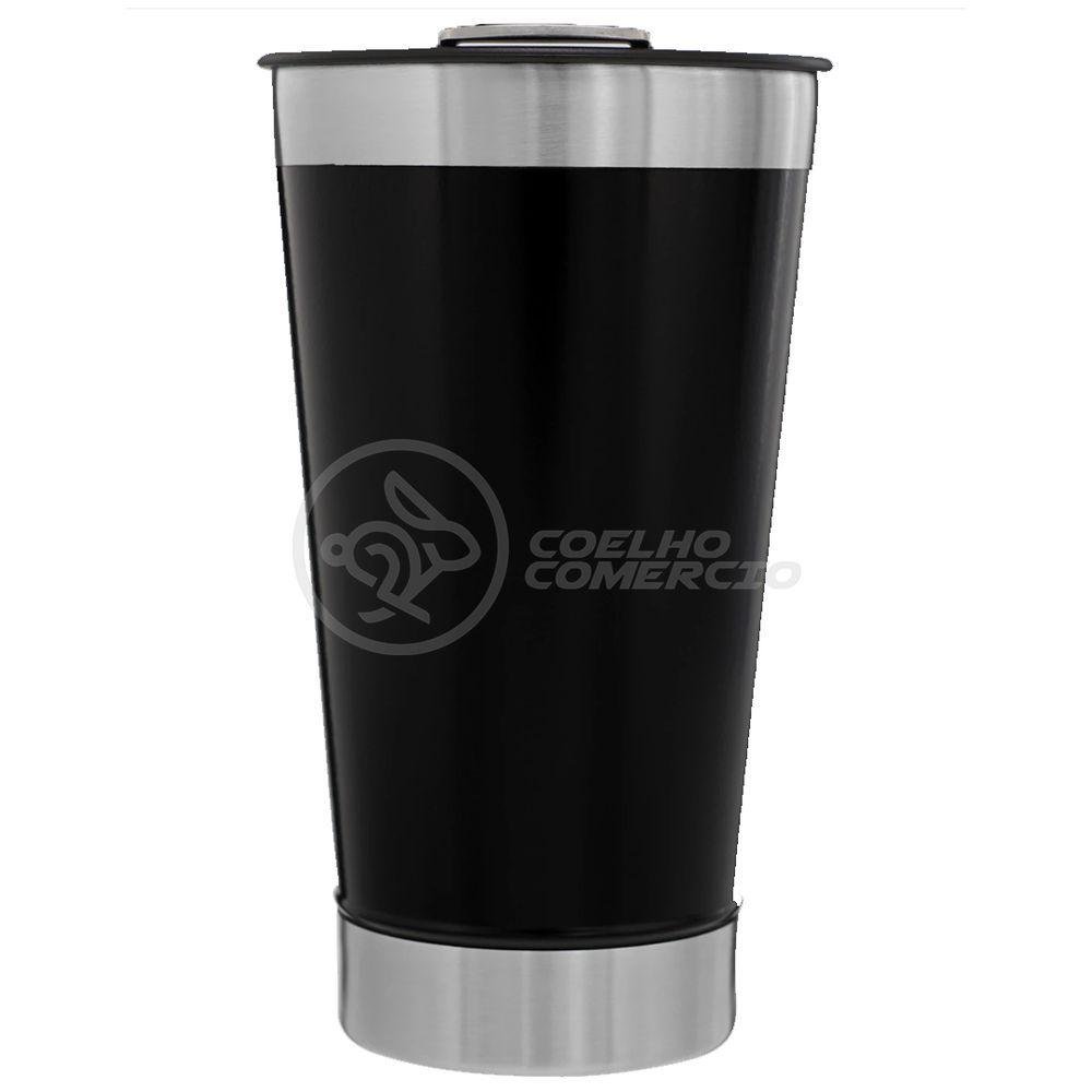 Copo Térmico com Tampa e Abridor de Garrafa 473ml Preto - 8