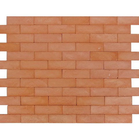 Revestimento Cerâmica Natural - Tijolinho Ollastra 7x24cm Marrom/Terracota