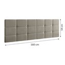 Ver imagem 5 de Cabeceira para Cama Casal Bia1,60 Estofada Suede Bege - Rede Móveis