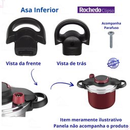 Asa Inferior Original para Panela de Pressão Rochedo Clipso 4,5 Litros - 4