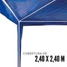 Tenda Montável Gazebo Barraca Praia Piscina Chácara Feira Eventos 3x3M Proteção UV Bolsa Transporte  - 4