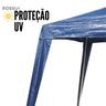 Tenda Montável Gazebo Barraca Praia Piscina Chácara Feira Eventos 3x3M Proteção UV Bolsa Transporte  - 7