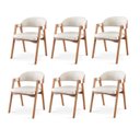 Ver imagem 2 de Kit 6 Cadeiras para Mesa de Jantar Gaia