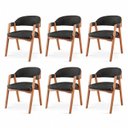 Ver imagem 1 de Kit 6 Cadeiras para Mesa de Jantar Gaia Yescasa Preto