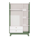 Ver imagem 4 de Guarda-roupas 3 Portas 2 Gavetas:verde Oliva/branco