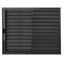 Ver imagem 2 de Janela Veneziana de Alumínio 3 Folhas 100 x 80cm Linha Modular Preto Esquadrias Bergamo