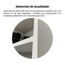 Ver mais imagens de Conjunto 2 Peças com Escrivaninha para Computador Cpu e Estante para Livros 5 Prateleiras Branco