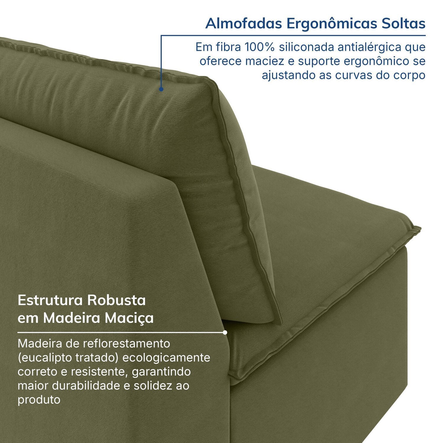 Sofá Modular de Canto 90cm Zen Cabecasa Madeiramadeira - 6