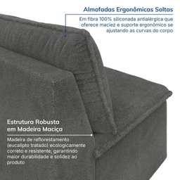 Sofá Modular de Canto 90cm Zen CabeCasa MadeiraMadeira - 6