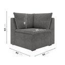 Ver imagem 3 de Sofá Modular de Canto 90cm Zen CabeCasa MadeiraOriginals