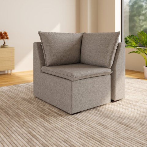 Sofá Modular de Canto 90cm Zen CabeCasa MadeiraOriginals