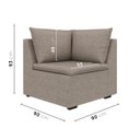 Ver imagem 3 de Sofá Modular de Canto 90cm Zen CabeCasa MadeiraOriginals