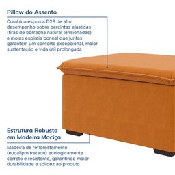 Sofá Modular Puff 70cm Zen CabeCasa MadeiraMadeira - 5