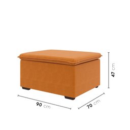 Sofá Modular Puff 70cm Zen CabeCasa MadeiraMadeira - 3