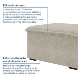 Sofá Modular Puff 70cm Zen CabeCasa MadeiraMadeira - 5