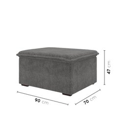 Sofá Modular Puff 70cm Zen CabeCasa MadeiraMadeira - 3