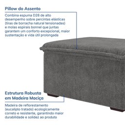 Sofá Modular Puff 70cm Zen CabeCasa MadeiraMadeira - 5