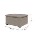 Ver imagem 3 de Sofá Modular Puff 70cm Zen CabeCasa MadeiraOriginals