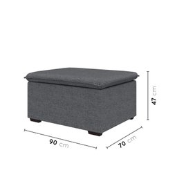 Sofá Modular Puff 70cm Zen CabeCasa MadeiraMadeira - 3