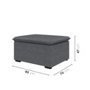 Ver imagem 3 de Sofá Modular Puff 70cm Zen CabeCasa MadeiraOriginals