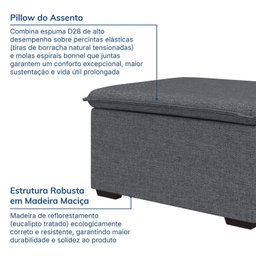 Sofá Modular Puff 70cm Zen CabeCasa MadeiraMadeira - 5