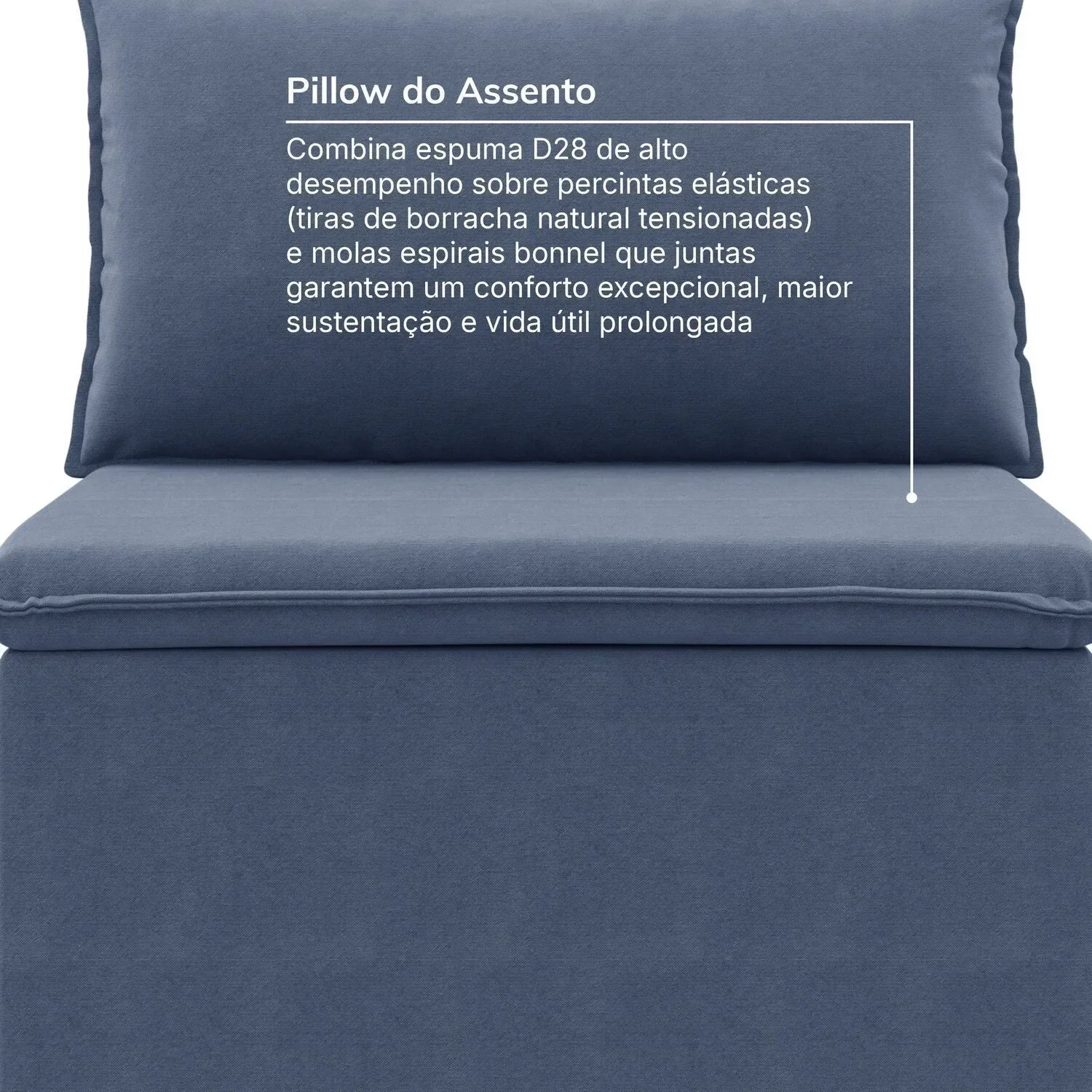 Sofá Modular Central 85cm Zen Cabecasa Madeiramadeira - 8