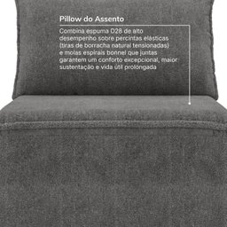 Sofá Modular Central 85cm Zen CabeCasa MadeiraMadeira - 5