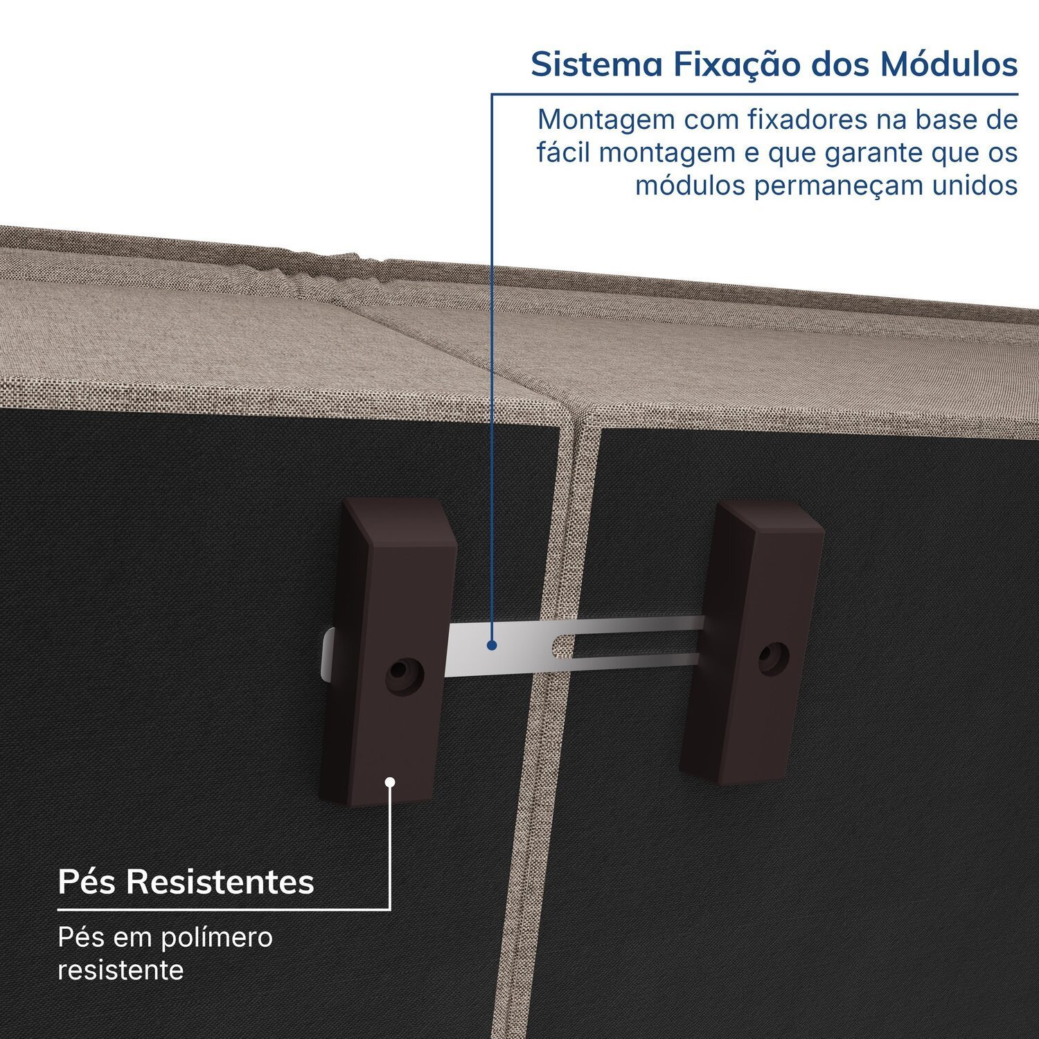 Sofá Modular Central 85cm Zen Cabecasa Madeiramadeira - 4