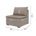 Ver imagem 3 de Sofá Modular Central 85cm Zen CabeCasa MadeiraOriginals