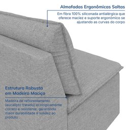Sofá Modular Central 85cm Zen CabeCasa MadeiraMadeira - 6