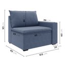 Ver imagem 3 de Sofá Modular com Braço Direito 105cm Zen CabeCasa MadeiraOriginals