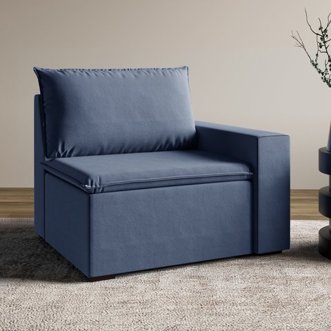 Sofá Modular com Braço Direito 105cm Zen CabeCasa MadeiraOriginals