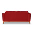 Ver imagem 5 de Sofá Retro Viena 3 Lugares Suede Vermelho - Madeira Prima Deccor