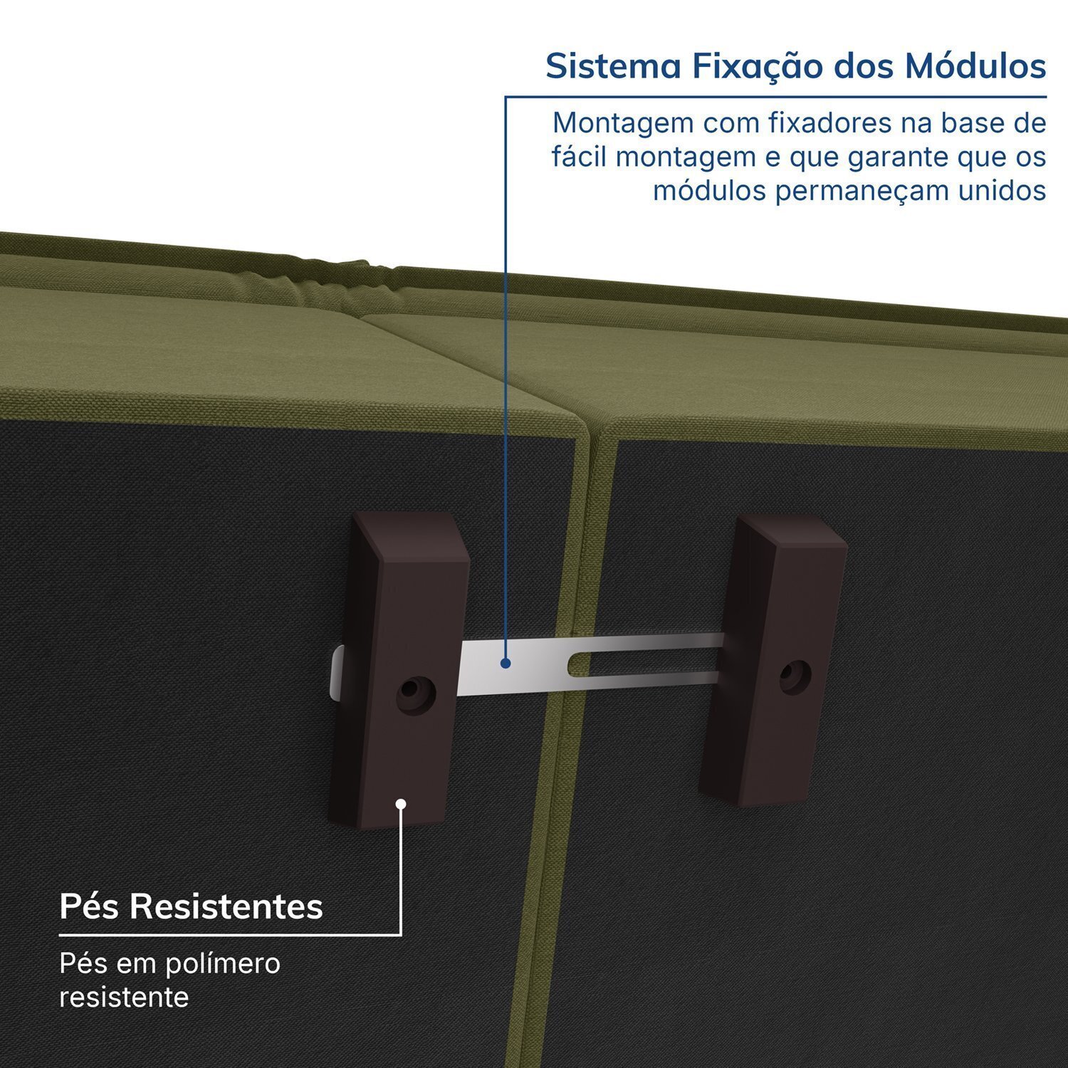 Sofá Modular com Braço Direito 105cm Zen Cabecasa Madeiramadeira - 4