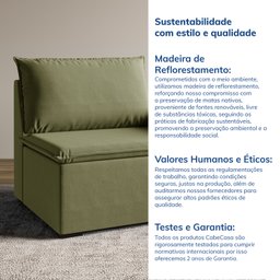 Sofá Modular Com Braço Direito 105cm Zen CabeCasa MadeiraMadeira - 9