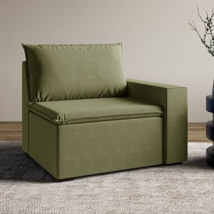 Sofá Modular com Braço Direito 105cm Zen CabeCasa MadeiraMadeira