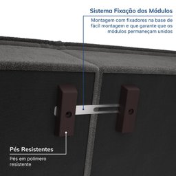 Sofá Modular Com Braço Direito 105cm Zen CabeCasa MadeiraMadeira - 4