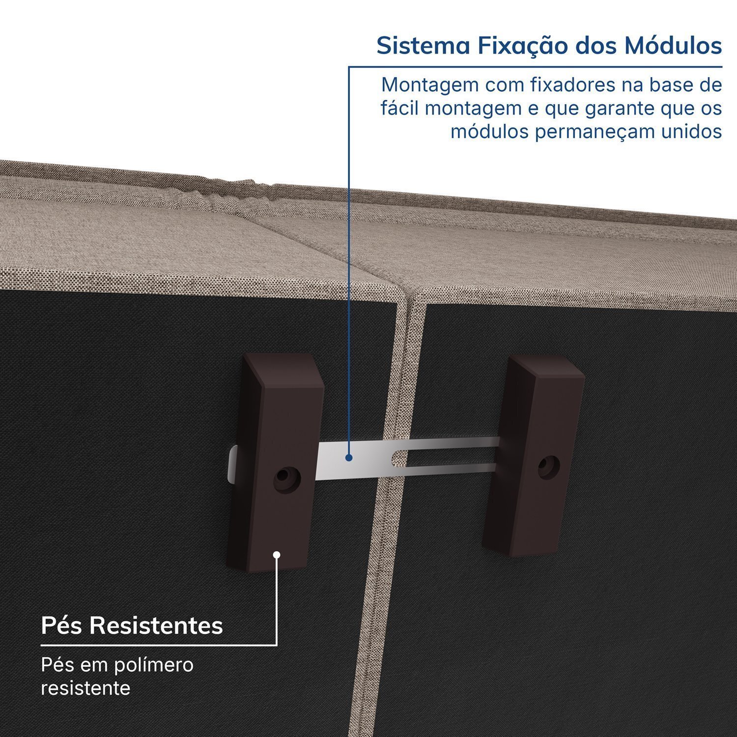 Sofá Modular com Braço Direito 105cm Zen Cabecasa Madeiramadeira - 6