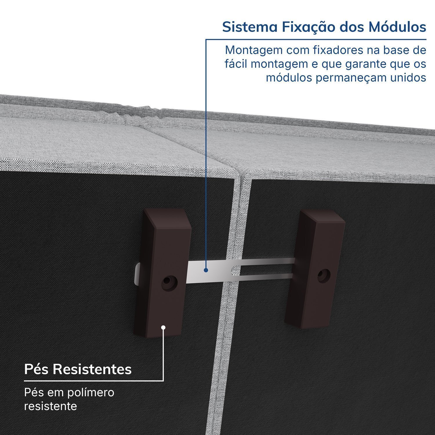 Sofá Modular com Braço Direito 105cm Zen Cabecasa Madeiramadeira - 4