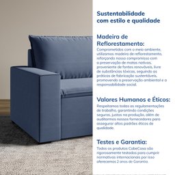 Sofá Modular Com Braço Esquedo 105cm Zen CabeCasa MadeiraMadeira - 9