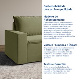 Sofá Modular com Braço Esquedo 105cm Zen CabeCasa MadeiraMadeira - 9