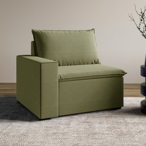 Sofá Modular com Braço Esquedo 105cm Zen CabeCasa MadeiraOriginals