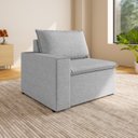 Ver imagem 2 de Sofá Modular com Braço Esquedo 105cm Zen CabeCasa MadeiraOriginals