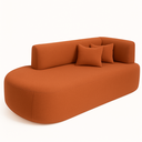 Ver imagem 6 de Sofá Orgânico Versátil Abby 210 Cm - Zahav Estofados:bouclê/terracota
